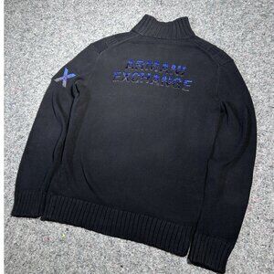 Armani Exchange Men's Size M Navy Blue Big Back Logo  Crewneck Sweatshir